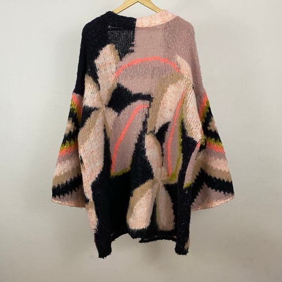 Free People Petals Cardigan - Autumn Bouquet Combo - Size Medium - Picture 4 of 9